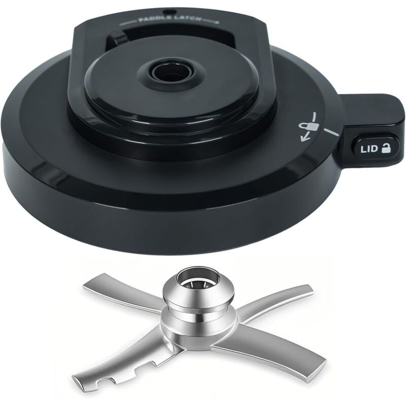 Ußere Schüsselabdeckung mit Paddel für Ninja NC301 NC300 Eismaschine, wiederverwendbare BPA-freie Ersatzabdeckung, Creami-Zubehör kompatibel mit