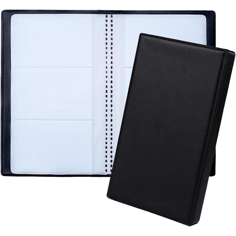 Bluedeer - Aufbewahrung von Visitenkarten, Elegante Visitenkartenmappe aus pu Leder für bis zu 60 Karten, perfekt organisiert für Visitenkarten,