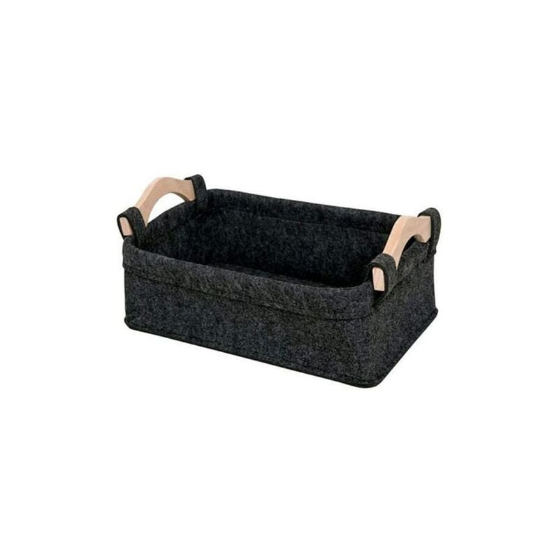 Alovez - Aufbewahrungsbox aus Filz – faltbarer Korb mit Griffen für Spielzeug, Zuhause, Schlafzimmer, Büro, Kosmetik, Kleidung, Wäsche (s)