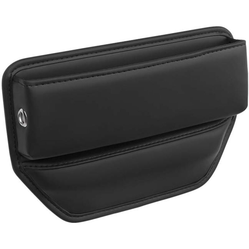 Aufbewahrungsbox aus PU-Leder, Organizer für den Autositz zur Aufbewahrung von Handys, Geldbörsen, Karten, Münzen, Bechern, in gleicher Richtung