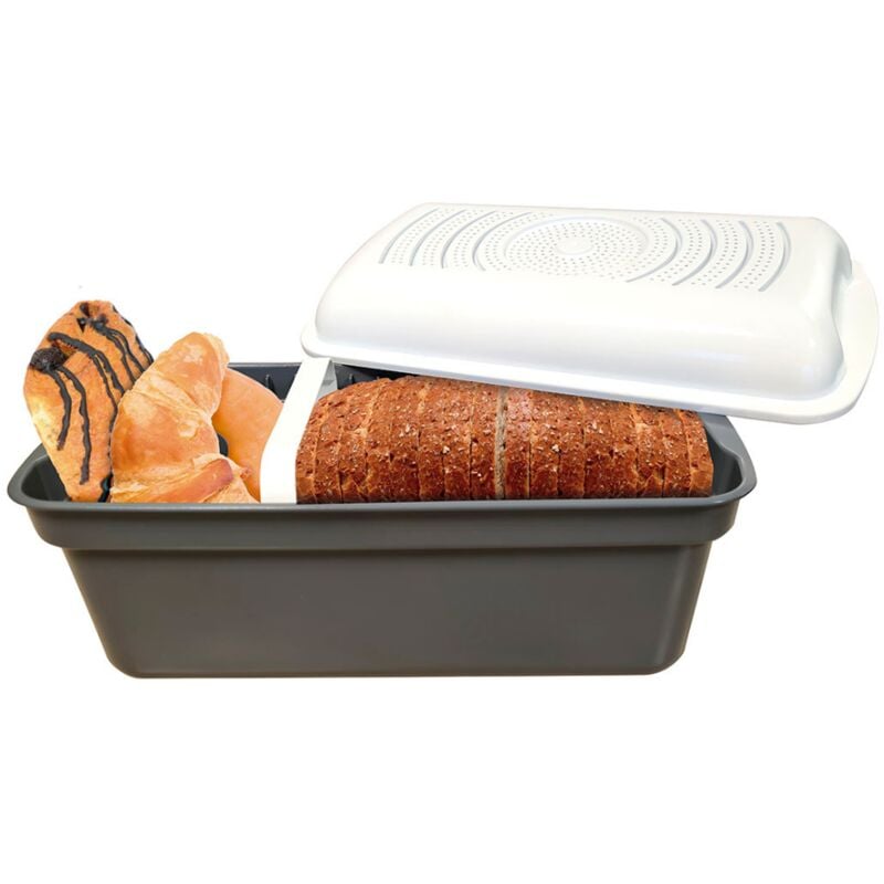 Aufbewahrungsbox bread magic Venteo Für Brot und Gebäck - Bewahrt den Geschmack - Rutschfeste Unterlage - Lebensmitteltrenner - Technologie zur