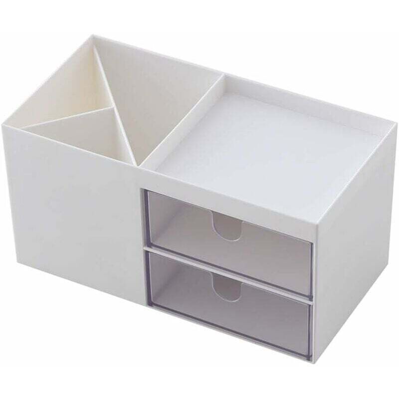 Aufbewahrungsbox für Bürobedarf, Stiftehalter für Büroartikel (weiß)