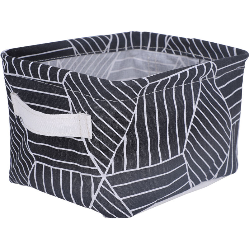 Aufbewahrungsbox für Schreibwaren und Kosmetikartikel, Aufbewahrungskorb für Babyspielzeug, Schreibtisch-Organizer, schwarze Aufbewahrungsbox