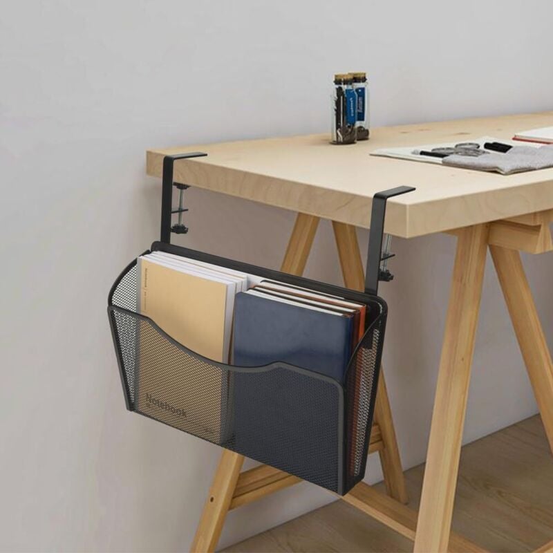 Aufbewahrungsmöglichkeiten unter dem Schreibtisch, Hängeorganizer, herausnehmbare Drahtschublade unter dem Tisch, Zeitschriftenständer, Bürobedarf,
