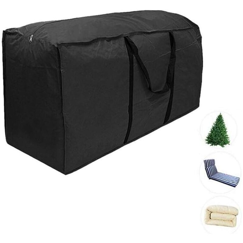 Aufbewahrungstasche für Gartenmöbel, 210D wasserabweisend, für Garten, Terrasse, Sitz, Weihnachtsbaum, mit Reißverschluss, Schutzhülle, Aufbewahrung,