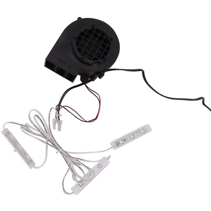 Aufblasbares Gebläse mit 3 weißen LED-Lampen, aufblasbare Weihnachtsgebläsepumpe, aufblasbares Gebläse für Weihnachtsdekorationen (mit Stecker)