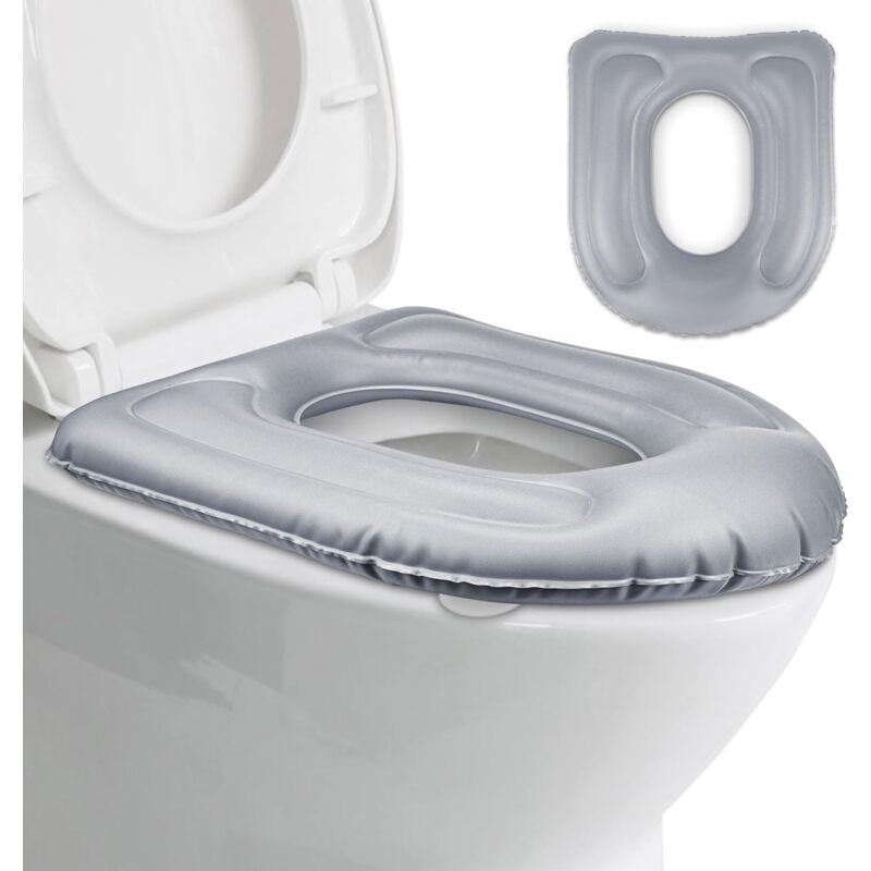 Aufblasbares Toilettensitzkissen, pvc, aufblasbares Toilettensitzkissen mit Saugnapf, aufblasbarer Toilettensitz für behinderte Erwachsene, ältere
