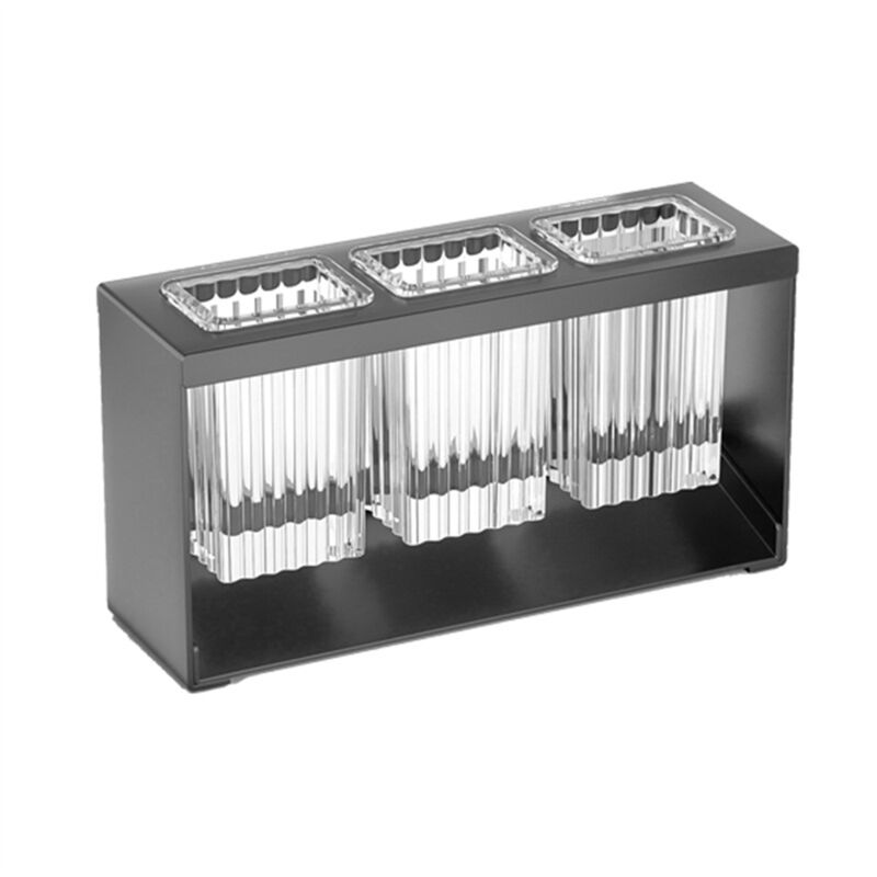 Aufsatz-Besteck-Trockenhalter, Besteck-Abtropfgestell, Geschirr-Halter, Box, Tischplatte, Getrennte , EssstäBchen-Aufbewahrung, Schwarz