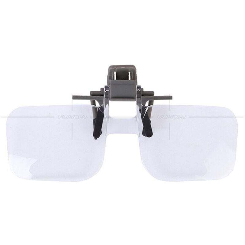 Aufsteckbare Vergrößerungsbrille, faltbare Lesebrille mit 2-facher Vergrößerung für Senioren, Frauen und Männer zum Lesen