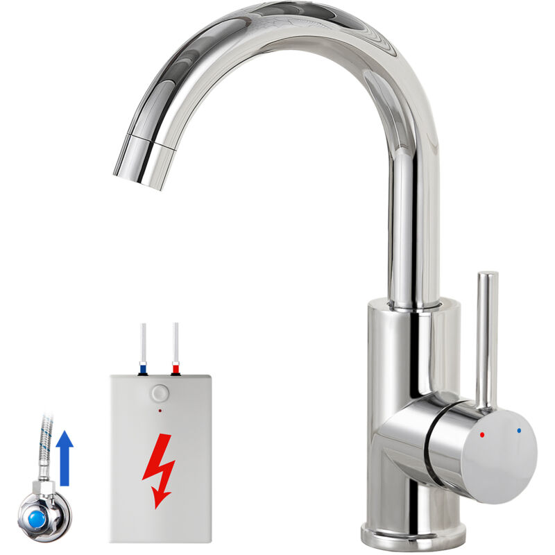 Niederdruck Wasserhahn Küche Armatur 360° Schwenkbar Küche Mischbatterie Einhebelmischer für Wasserboiler konzipiert, für Küche/Badezimmer