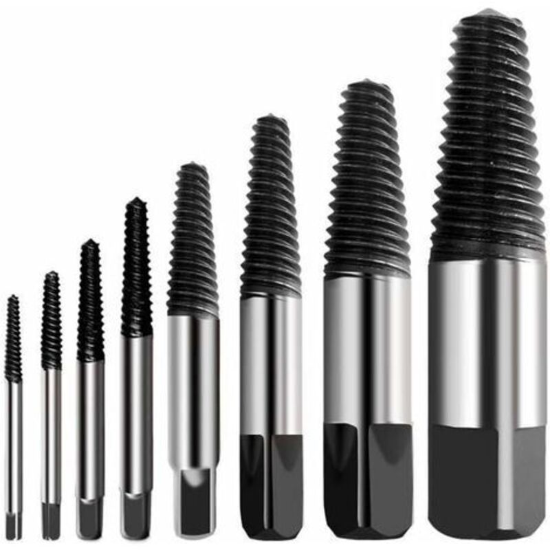 Ausdreher für abgebrochene Schrauben, Mehrfach-Burst-Schraubenausdreher-Set, Edelstahlhärte, Bolzenausdreher für abgebrochene Schrauben, leicht