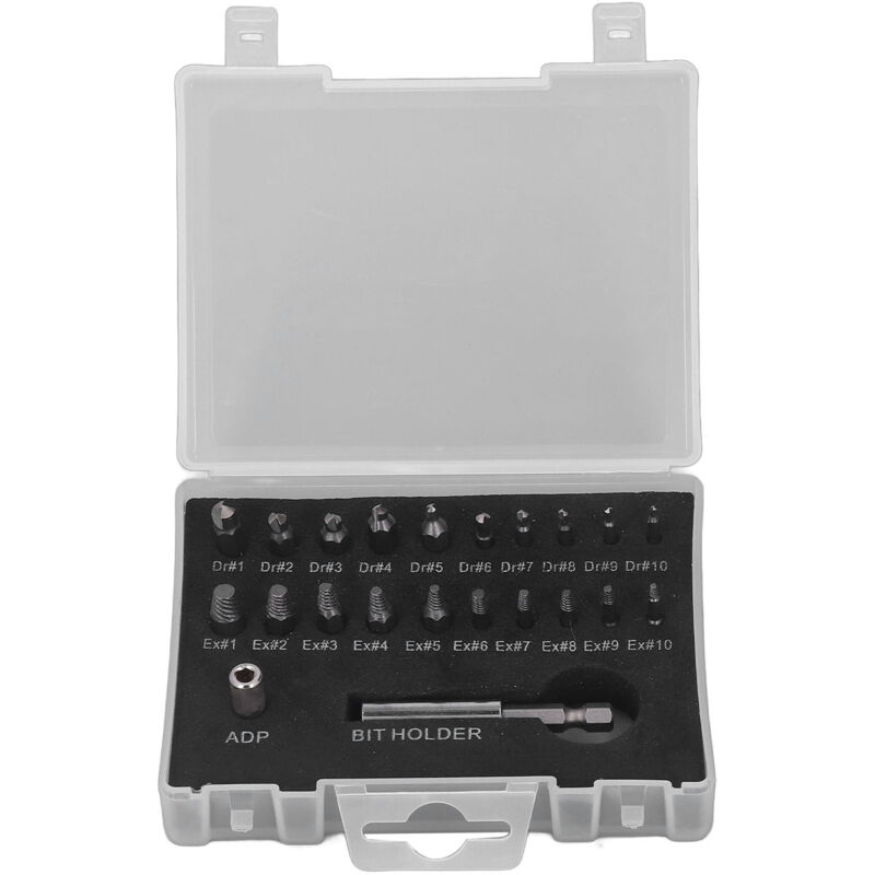 Ausdreher-Set für beschädigte Schrauben, Hochgeschwindigkeits-Werkzeugset zum Entfernen abgebrochener Schrauben mit hohem Durchfluss, inklusive