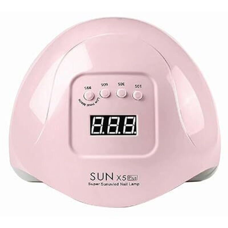 Aushärtende Nagel Lampe 80w/110w Schnelltrocknende Maniküre Phototherapie Maschine UV Gel Nagel Lampe (rose)