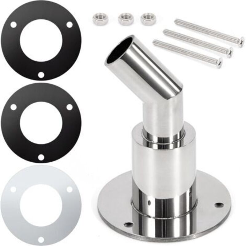 Gabrielle - Auspuffverschraubung für Dieselheizung, 24 mm, Edelstahl, Durchbruchauspuff für Diesel-Standheizung, Boot, Auto, lkw, Winkelstück