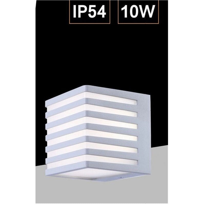 Trade Shop Traesio - Trade Shop - aussen-muro led 10W lampada decorativa strisce cubo IP54 B110-B -