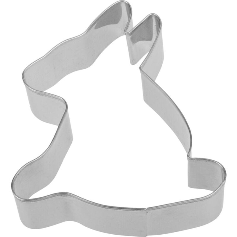 Ausstechform Hase sitzend 9,5 cm aus Edelstahl