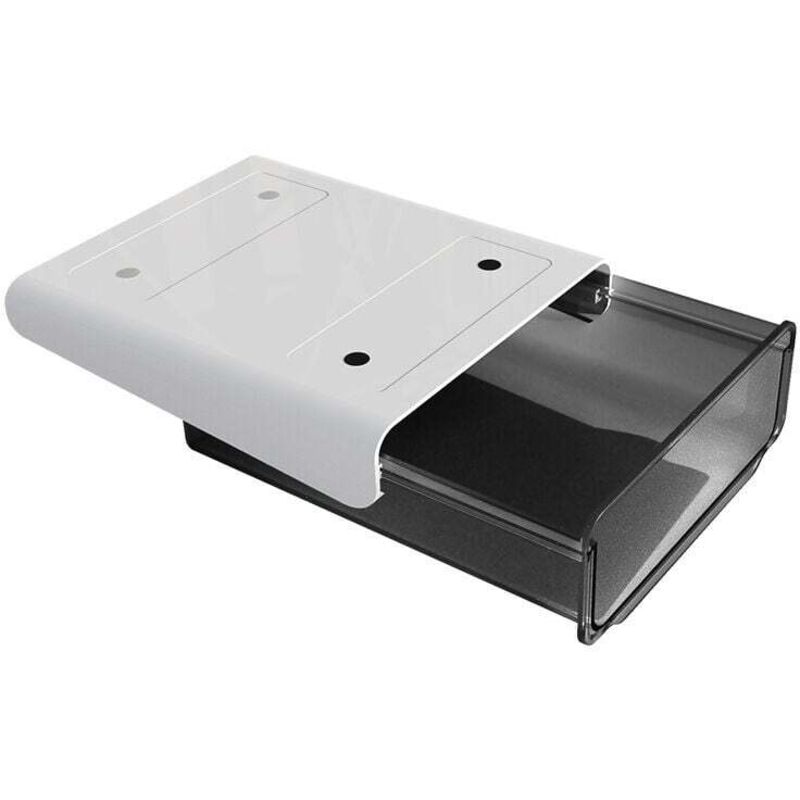 Ausziehbare Schublade unter dem Schreibtisch mit Klebefläche - Mehrzweck-Kunststoffschublade mit Klebefläche - Büroschublade für Schulmaterialien