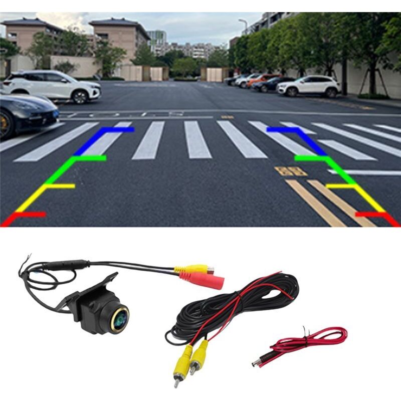 Auto AHD CVBS 720P Kamera Auto Intelligente Dynamische Flugbahn Tracks Parklinie Kamera Rückansicht Rückfahrkamera