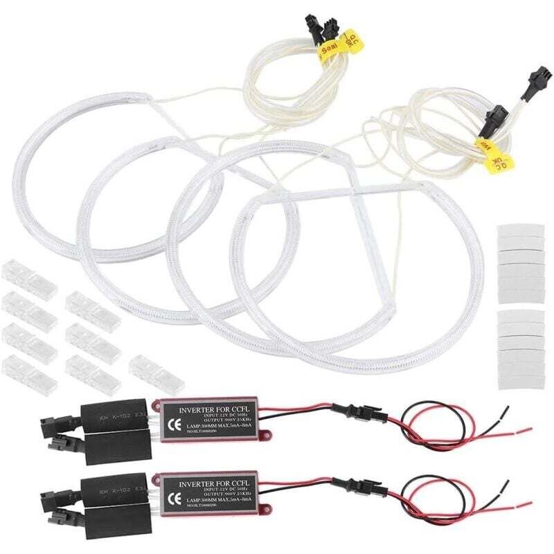 Auto-Angel-Eyes-Lichtset, weiße CCFL-Angel-Eyes-Halo-Ringe, Hochleistungs-Lichtlampe, passend für E46