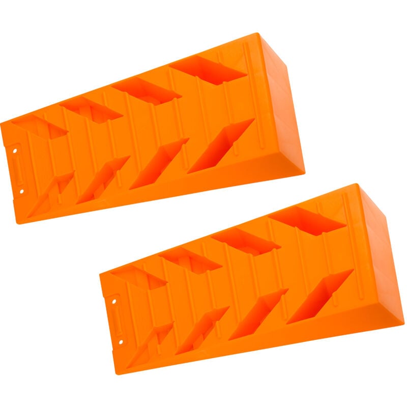 Dema - 2 Stk. Auto Anhänger Ausgleichskeil Auffahrkeil Wohnwagen Unterlegkeil Wohnmobil