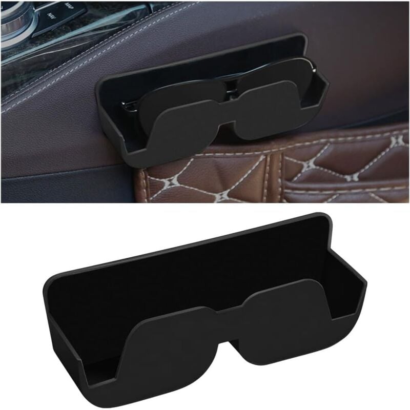 Gabrielle - Auto Brillenhalter, Auto Sonnenbrillenetui, Universal Aufkleber Auto Brillenhalter, Selbstklebende Schutzbox für Auto Brillenzubehör