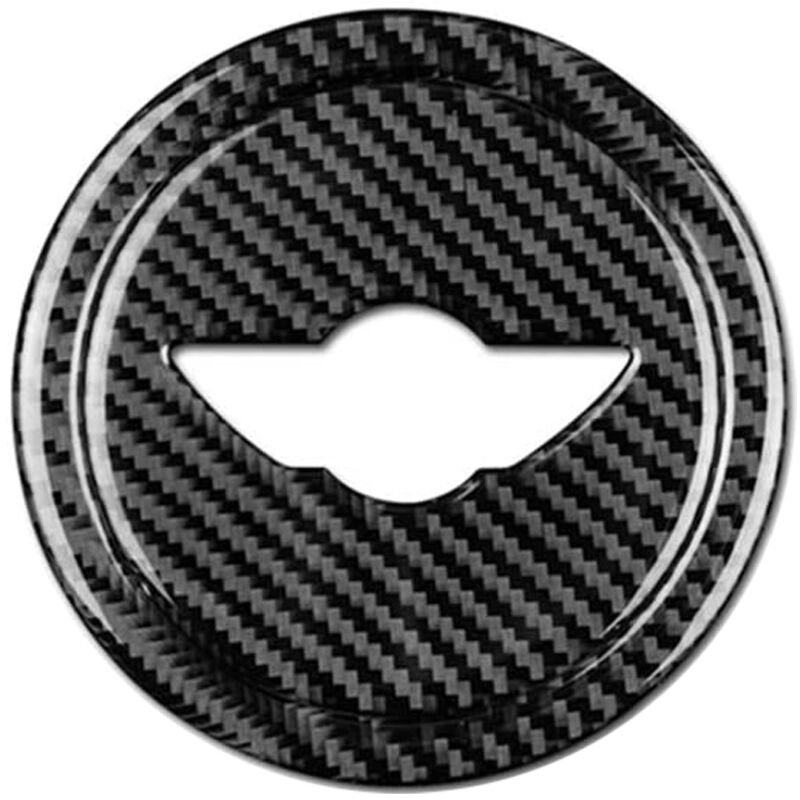 Tlily - Auto Carbon Fiber Lenkrad Abdeckung Aufkleber Aufkleber Innen Trim für R55 R56 Countryman R60