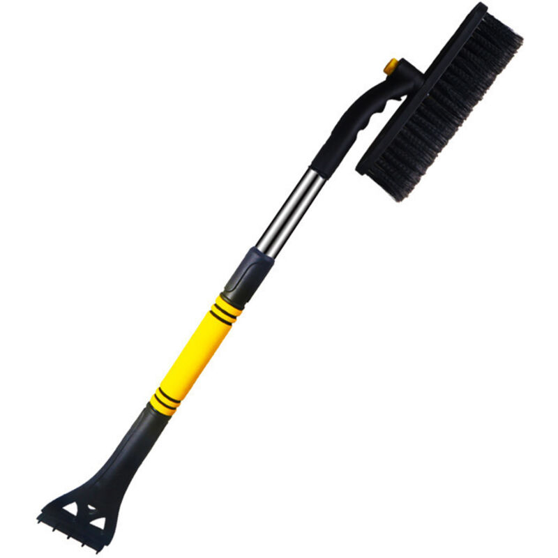 Auto Eiskratzer Schneebürste, 3 in 1 Auto Eiskratzer mit Besen, Auto Eiskratzer mit Aluminium Teleskopgriff, Schneebürste für Auto, LKW/SUV