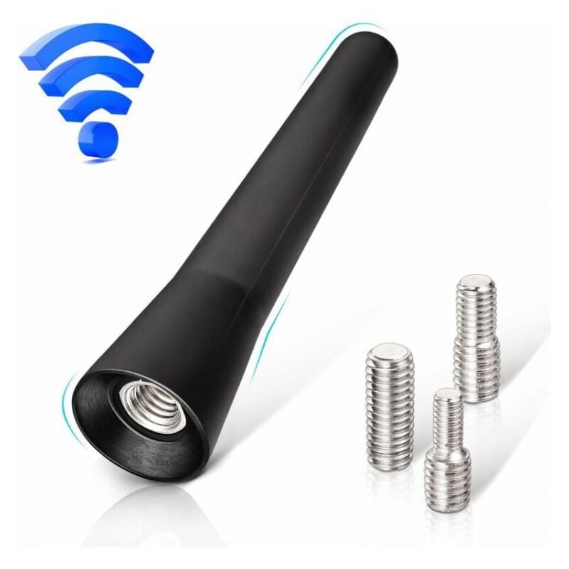 Auto-FM-DAB-Antenne, Autoradio-Antenne, 5 cm kurze Mini-Autoantenne mit leistungsstarker FM/AM/DAB-Empfangsfunktion