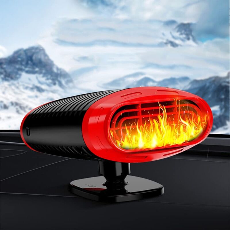 Auto-Heizlüfter Mini 12V Elektroauto Warmluft Fahrzeuglüfter Schnelle Heizung Abtauung Schnee Demister