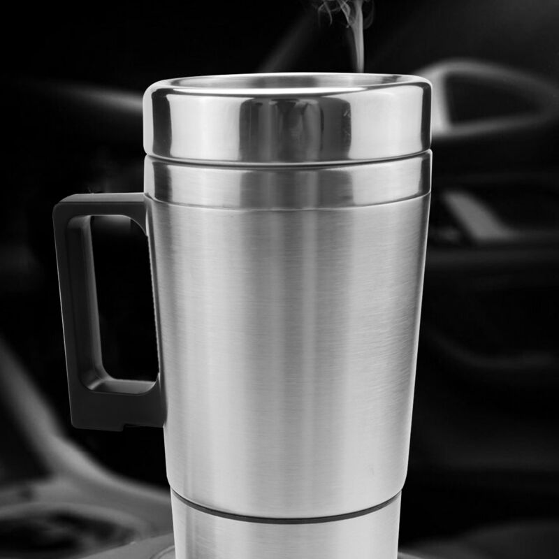 Auto Heizung Wasserkocher, Einfache 12V 300Ml Tragbar in Auto Kaffee Maschine Teekanne Fahrzeug Heizung Tasse Deckel AußEn Wasser Flasche Wasserkocher