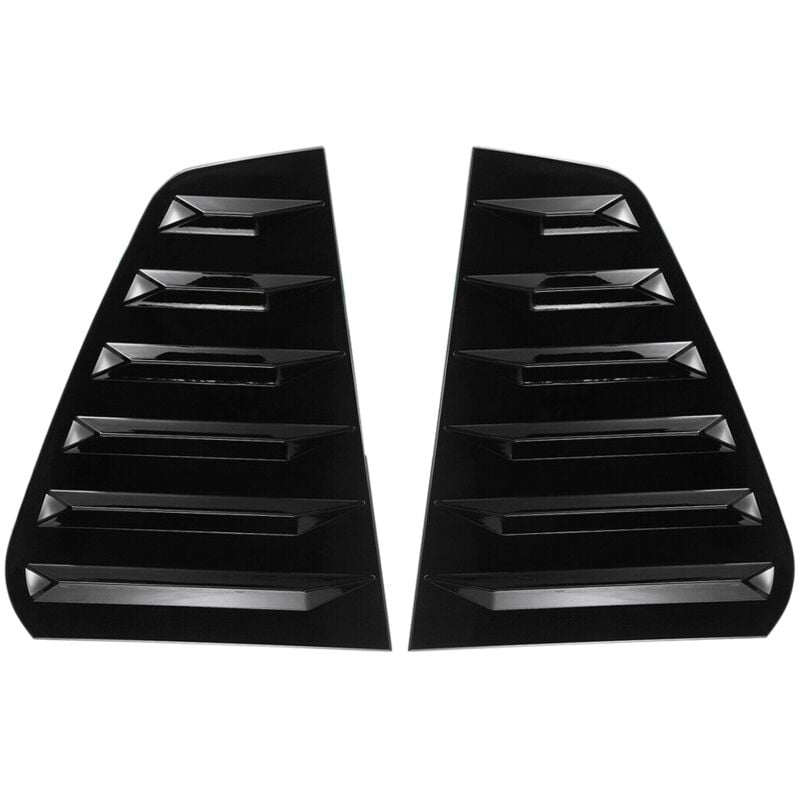 Auto Hinten Seiten Fenster Jalousien, für Golf 7 R 7.5 2013-2020 Racing Stil Jalousien LüFtungs Gitter Abdeckung Schwarz