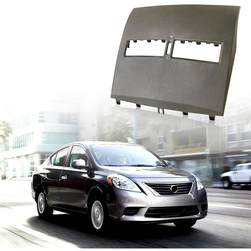 Auto-Innenraum Vorne Oben Oben in der Mitte Des Armaturenbretts, Lüftungsgitterblende 68414ED50C für Versa 2007-2012 C11 Tiida, Grau