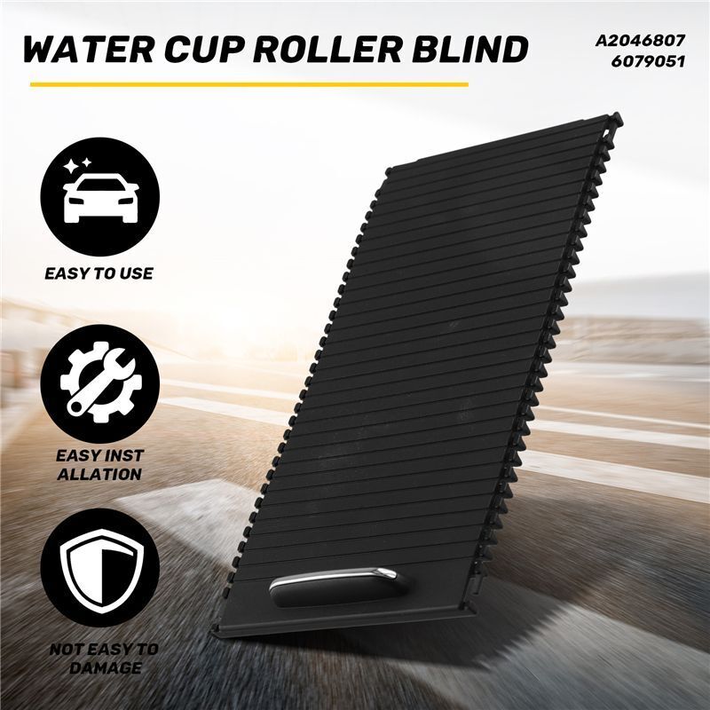 Auto-Konsolen-Rollo Zentralsteuerung GeträNkehalter ReißVerschluss Wasserbecher-Rollo für E C-Klasse W204 W212 S204