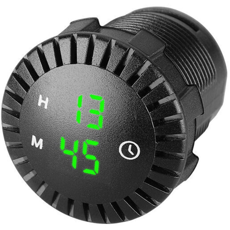 Auto-LED-Uhr, Touch-Uhr, wasserdichte Auto-Digitaluhr, 12 V/24 v, Mini-LED-Digitaluhr, Mini-Motorraduhr, 5,1 cm Durchmesser, für Autos, Schiffe, suv