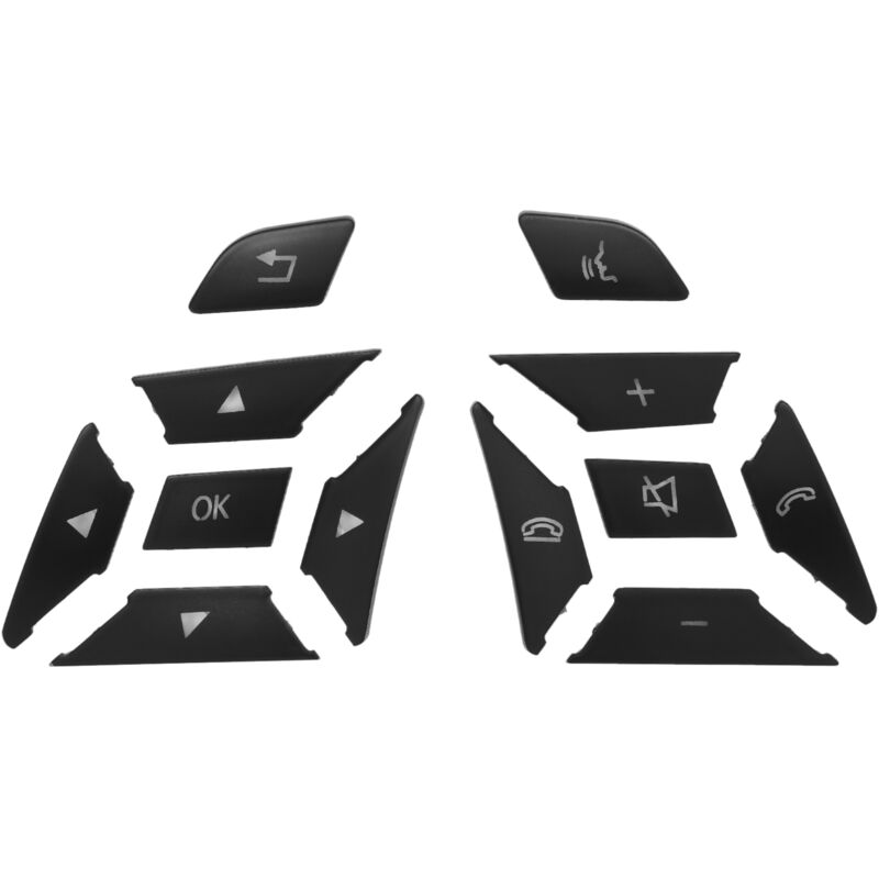 Tlily - Auto Lenken Rad Knopf Schalter Trim Deckel Aufkleber für ein b c e Ml Cla Gla Sl W176 W212 W204