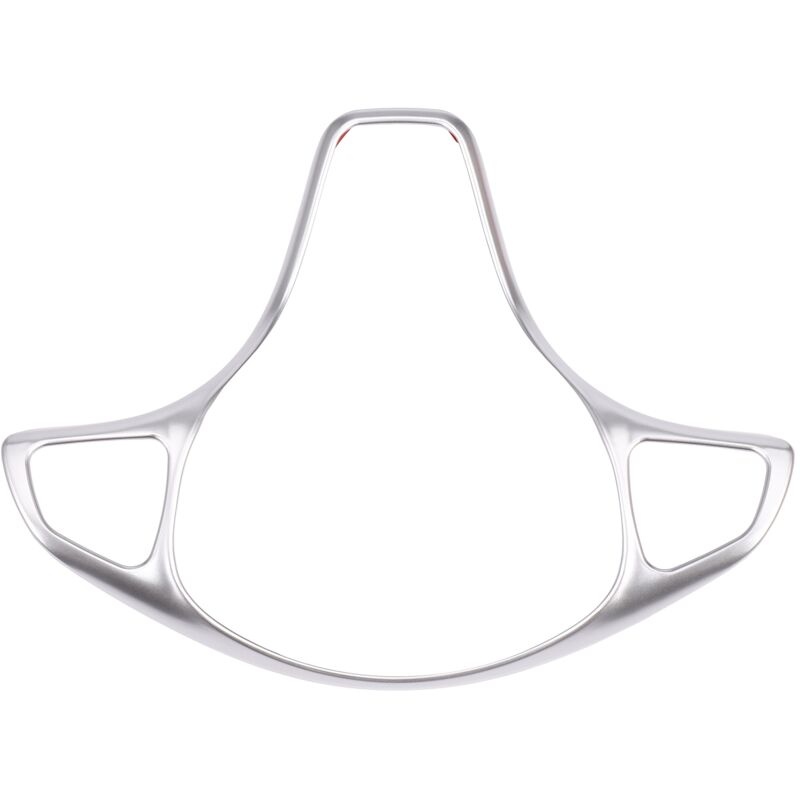 Tlily - Auto Lenkrad Knopfrahmen Zierblende für 2017 Silber Chrom