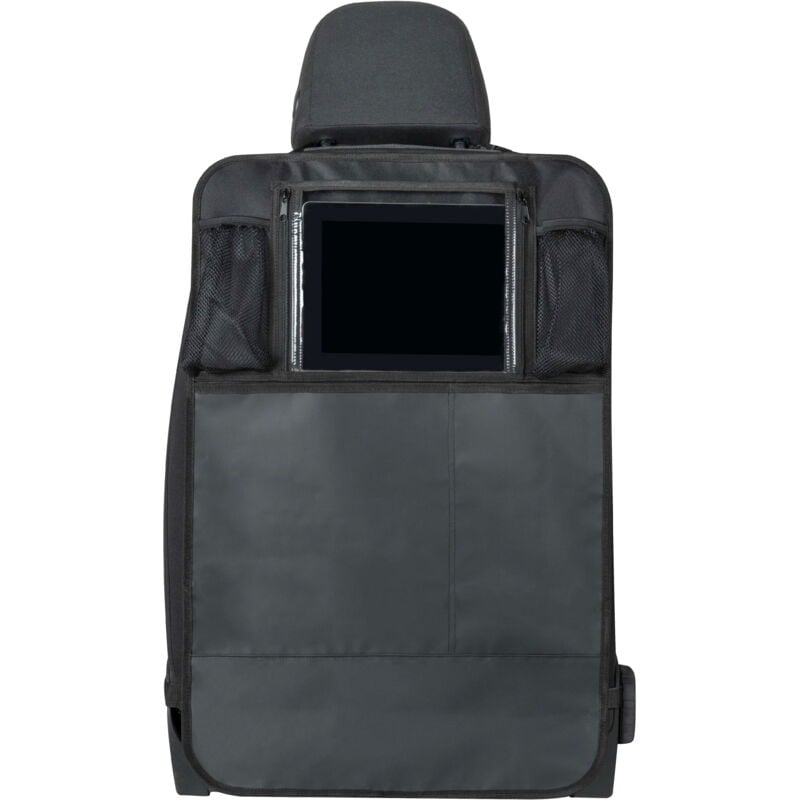 Walser - Auto-Organizer Kenny, Rückenlehnenschutz mit Tablet-Halterung 70x46 cm schwarz