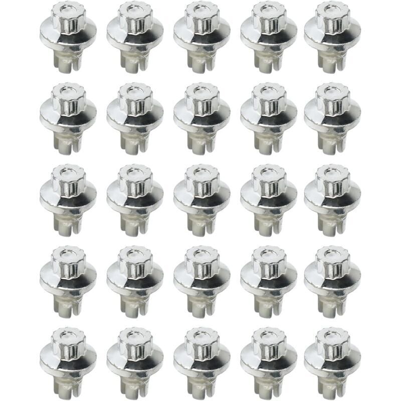 Auto-Radnieten, 25 Stück Felgennieten Lippennieten Muttern für Felgen der AH DS-Serie Lippenschraube Reifen