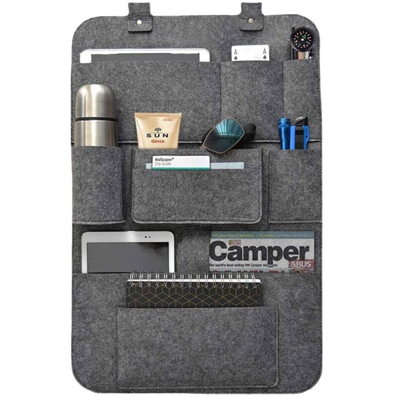 Auto Rückenlehnenschutz, Autositz Organizer, Rücksitz Organizer mit Tablet/Telefon Aufbewahrung, Wasserdicht Multifunktionale Auto