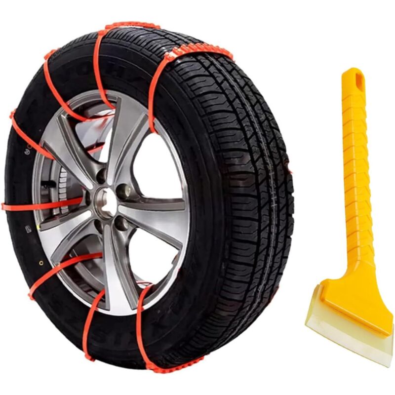 Auto-Schneeketten, Anti-Rutsch-Reifenketten, Auto-Notketten, verstellbare Sicherheitsketten, Anti-Rutsch, 8 Stück