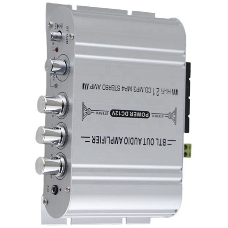 Auto-Stereo-VerstäRker, Lautsprecher, Hifi-Leistung, 2.1-Kanal-Heim-Subwoofer, Audioausgang, 12-V-Audiosystem