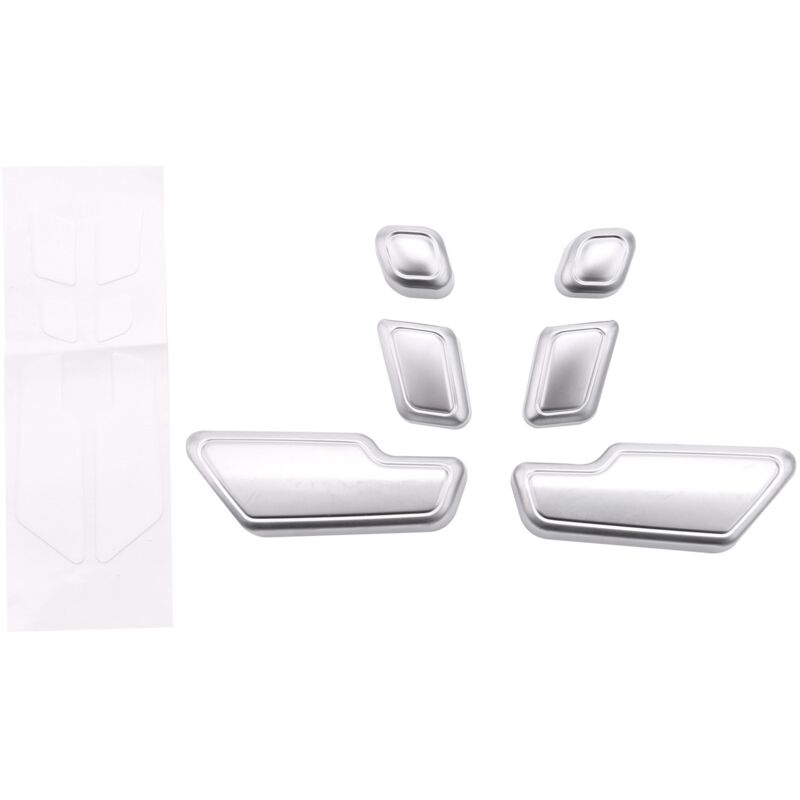 Tlily - Auto-Zinklegierung-Türsitz-Einstellknopf-Schalterabdeckung Aufkleberverkleidung für ce ML-Klasse W204 W212 W218 Zubehör
