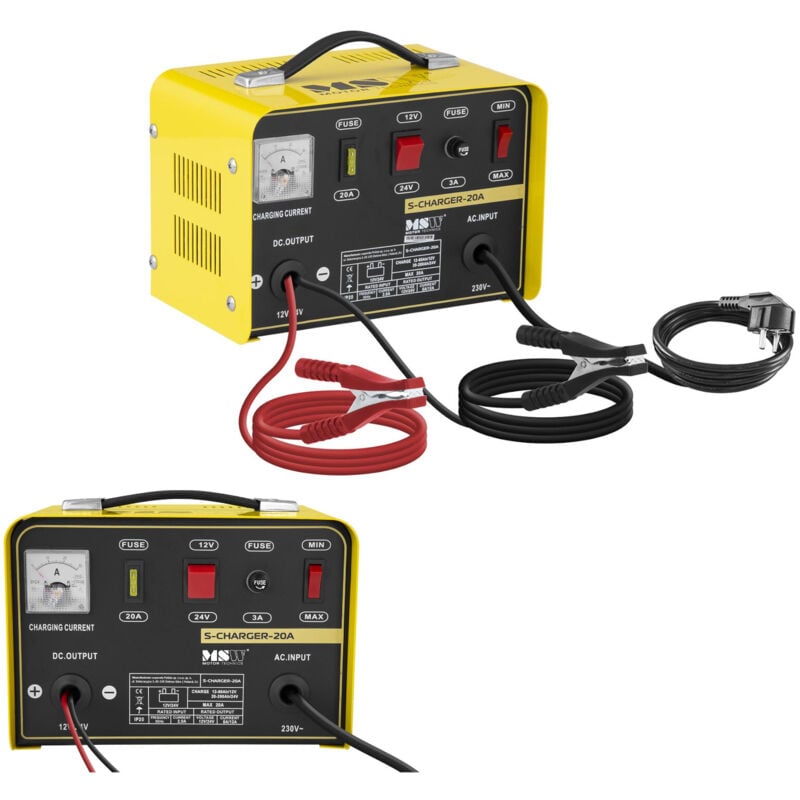 MSW - Autobatterie Ladegerät Kfz Pkw Ladegerät Batterie 12 24 v 8 12 a Auto