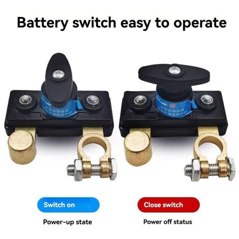 Autobatterie-Trennschalter, Trennschalter, 12 V, 24 V, Universal-Batterieklemmen-Auslaufschutzschalter