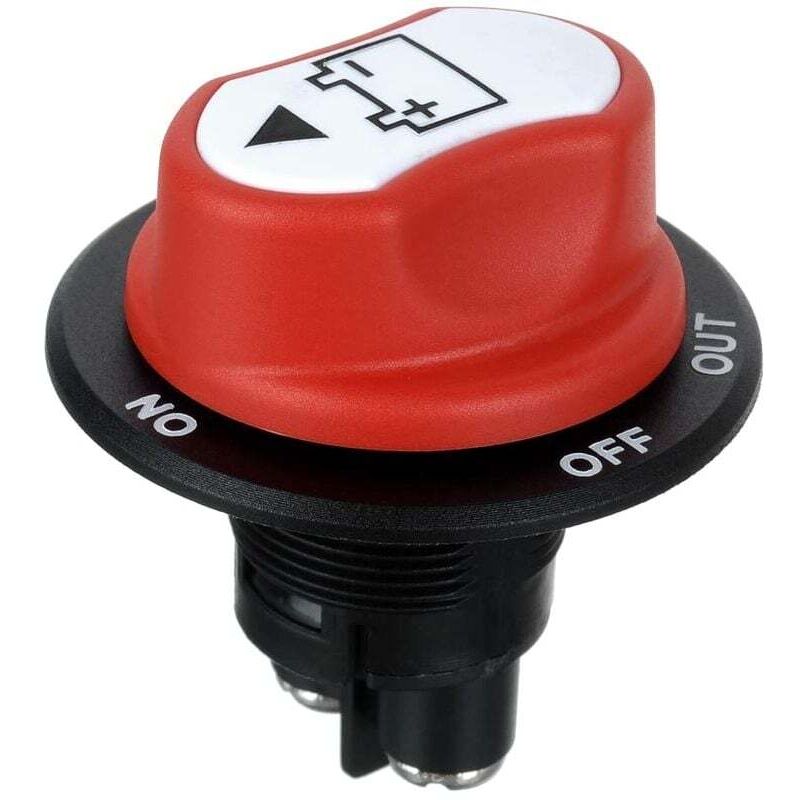 Autobatterieschalter max 50 v dc 50 a cont 75 a int Mini-Autobatterie-Wahlschalter für Auto, Boot, Motorrad(50 a)