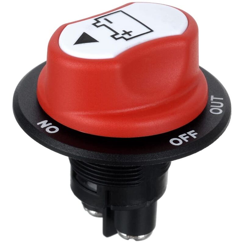 Memkey - Autobatterieschalter max 50V dc 50A cont 75A int Mini-Autobatterie-Wahlschalter für Auto-Boots-Motorräder(50A)