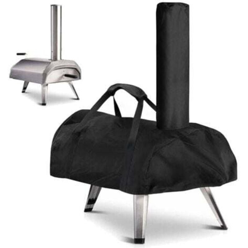 Pizzaofen-Abdeckung für Ooni Karu 12 – Wasserdichte, wetterfeste Pizzaofen-Abdeckung aus Oxford-Gewebe – Schwarz – 81 x 42 x 21 cm, Für Ooni Karu 12