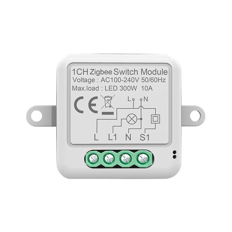 Qiedie - Tuya Smart Switch ZigBee Fernschaltermodul unsichtbarer Schalter Zero Fire versteckter Schalter Timer, ZigBee Zero Fire 1 Weg