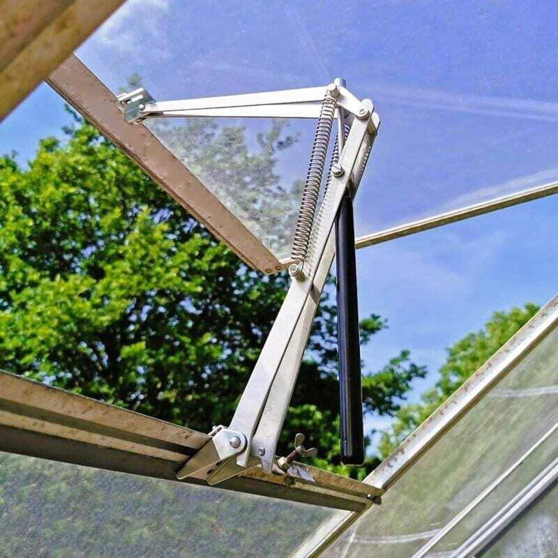 Automatische Gewächshaus-Fensteröffner, 2 Stück, Doppelfeder, temperaturgesteuert, automatischer Fensteröffner für Gewächshaus und Gartenhaus,