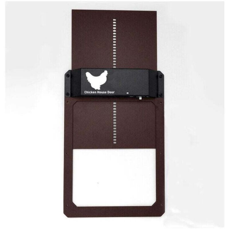 Automatische Solartür für Hühnerstall, aus verstärktem Kunststoff (batteriebetrieben)